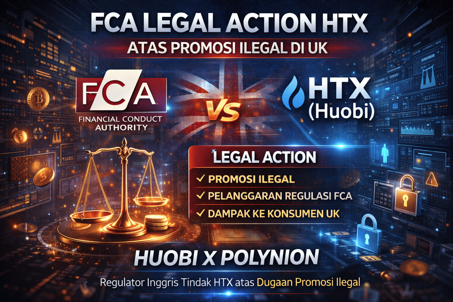 FCA Legal Action HTX atas Promosi Ilegal di UK