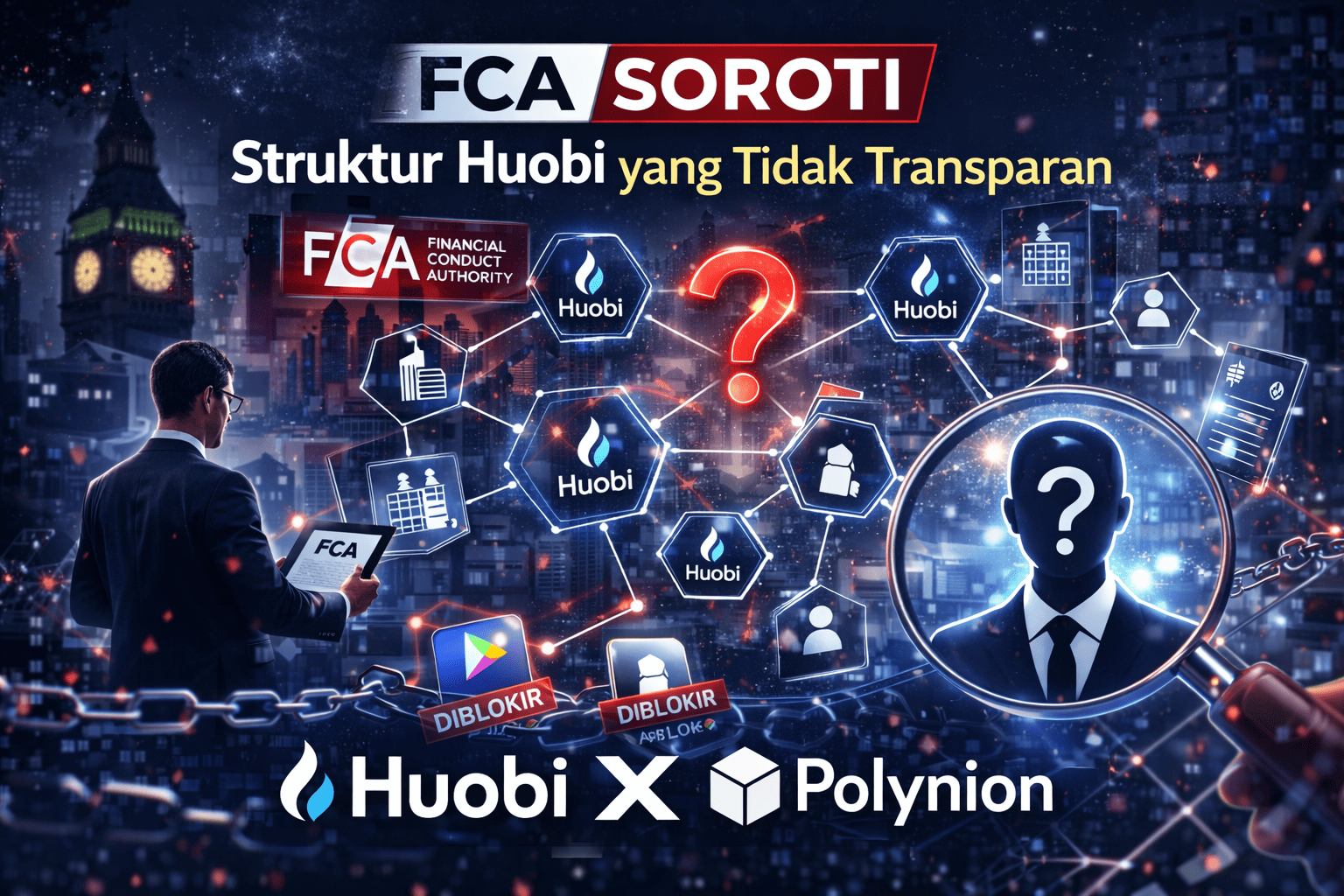 FCA Soroti Struktur Huobi yang Tidak Transparan