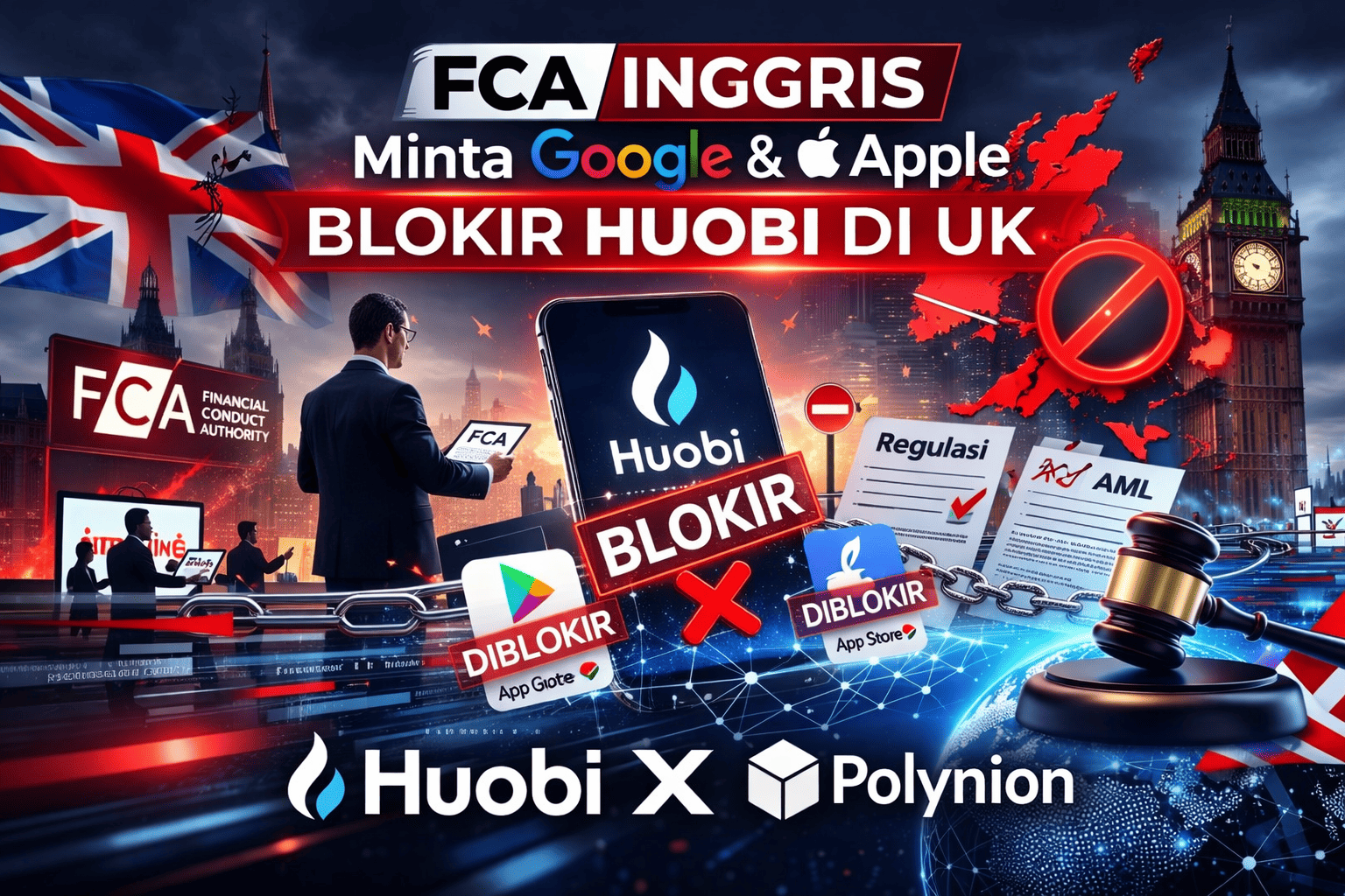 FCA Inggris Minta Blokir Huobi di UK